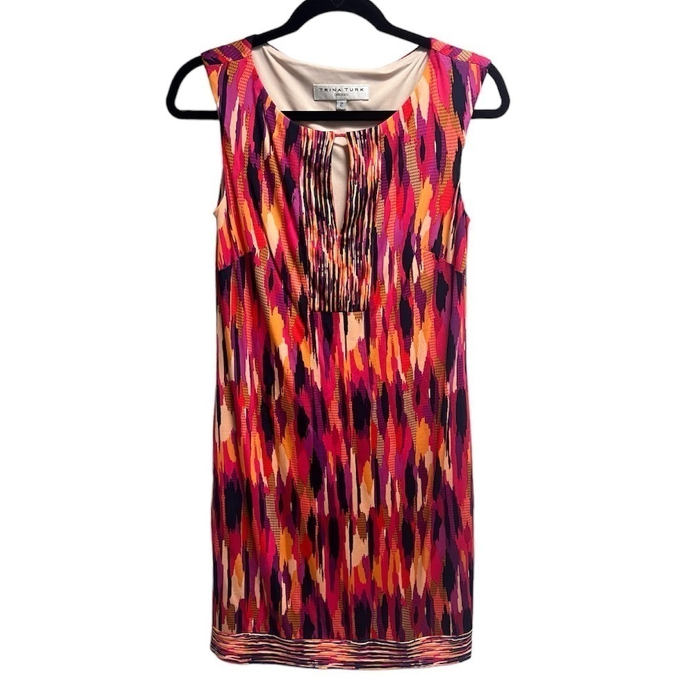 Trina Turk Women’s Bright Colored - Printed Shift Dress - Size 2